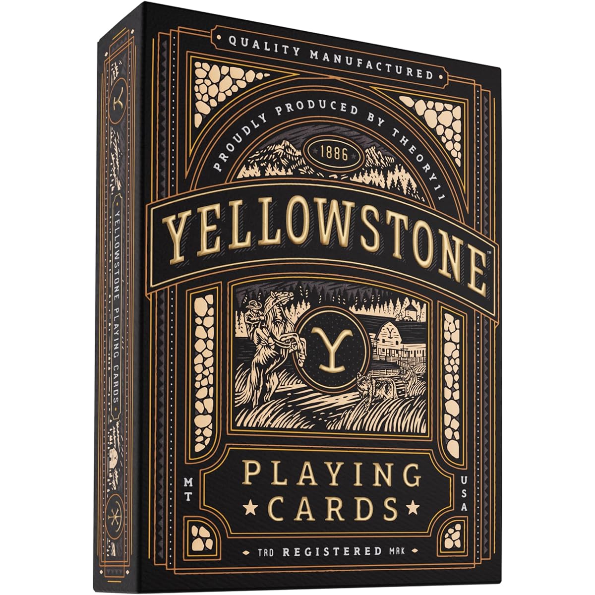 theory11 Yellowstone Premium Playing Cards Poker Size Standard Index Luxury Playing Cards