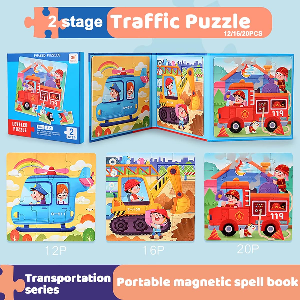 Magnetic puzzle 48 pieces