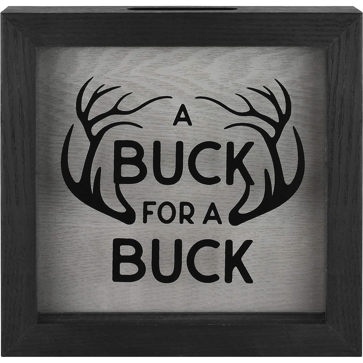 MCS Buck Fund Bank Shadowbox Black Wood Grain