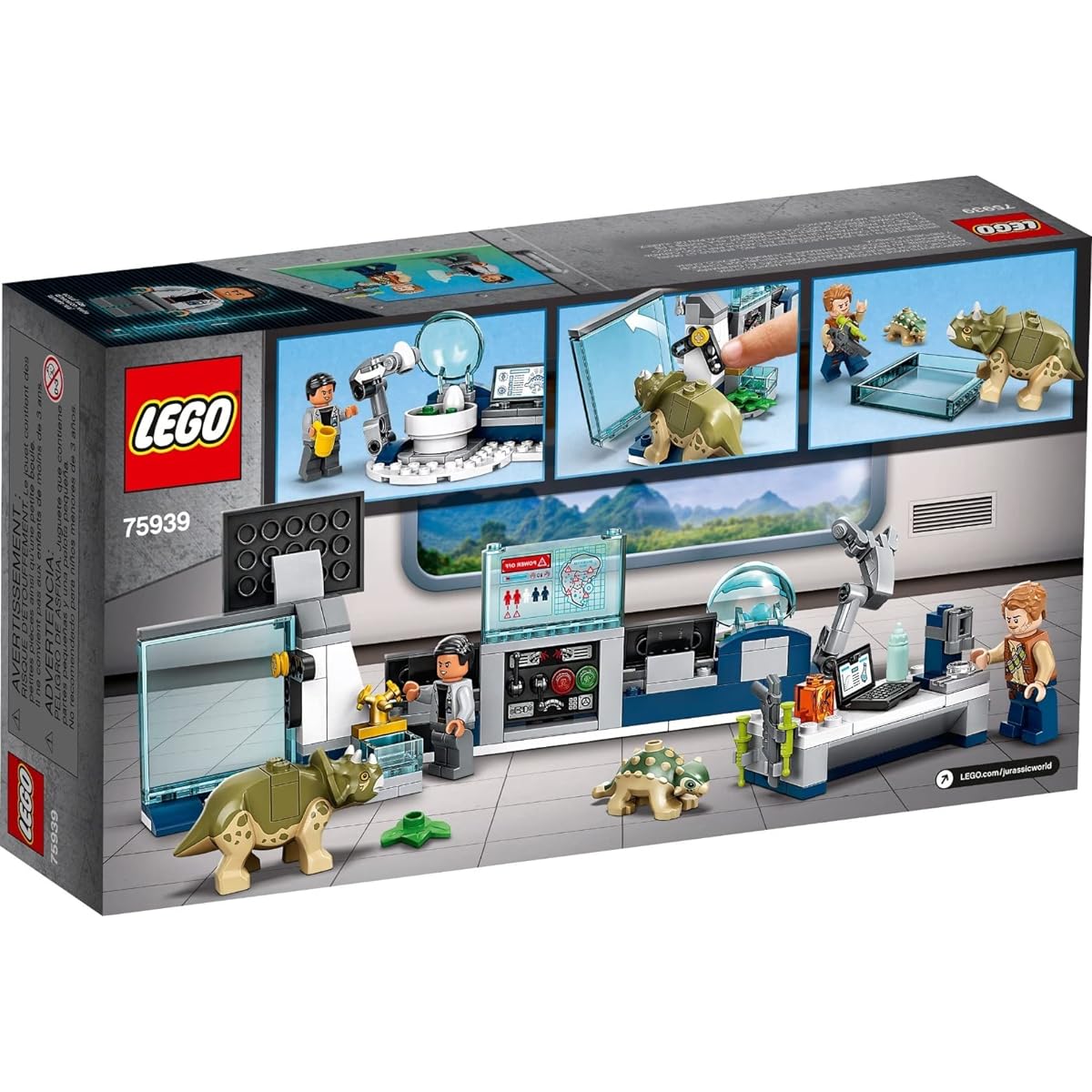 LEGO Jurassic World Dr. Wu's Lab: Baby Dinosaur Breakout 75939