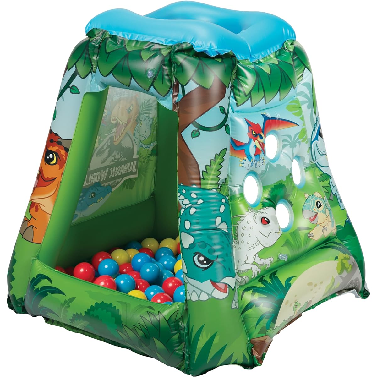 Jurassic World Universal Ball Pit 20 Balls - Toddler Jungle Gym Playhouse Inflatable for Boys Girls Kids [20 Balls Included]