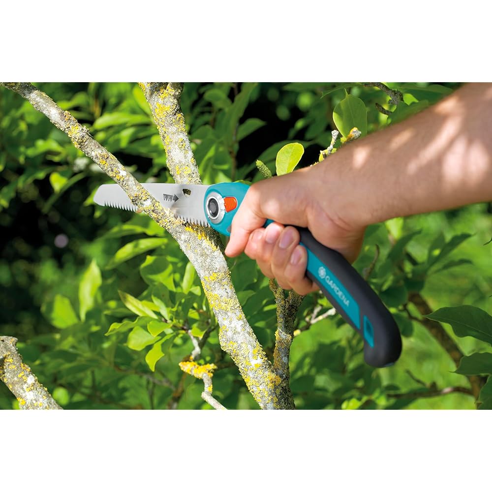 GARDENA Gardening Saw, Foldable Type, Made in Germany, Turquoise, Blade Length 20cm, 200P 8743-20