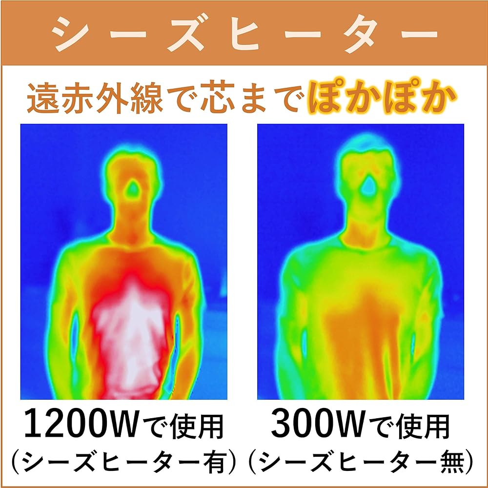 [Yamazen] Far Infrared Graphite Heater Far Infrared Sheathed Heater (Ultra Rapid Heating Graphite Heater Tube Specification) (Heater Tube Made in Japan) (450/600/1050W Output 3 Level Switching) Brown DBCS-A10(T) [Manufacturer's Warranty 1 Year]