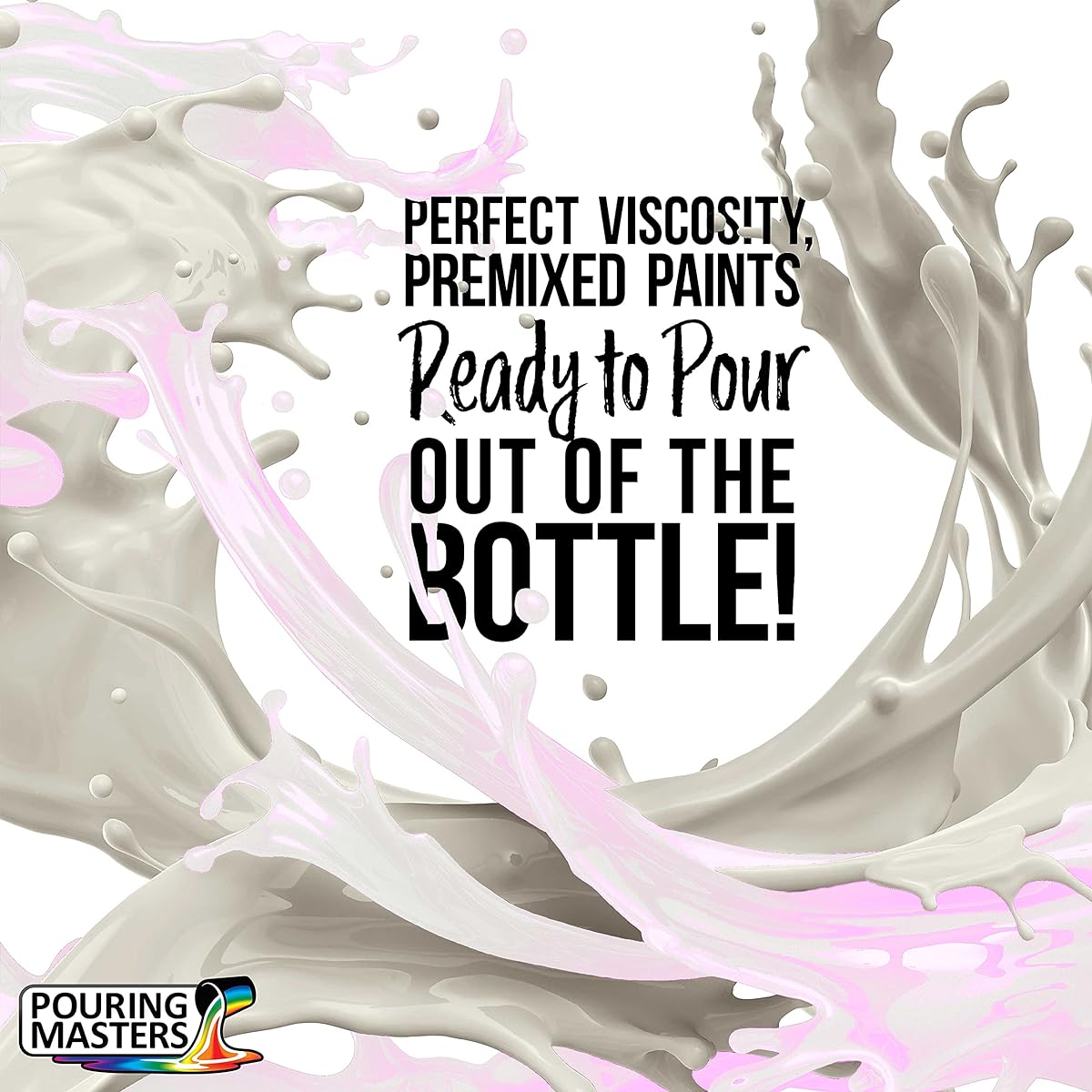 Pouring Masters Violet Interference Pearl Special Effects Pouring Paint - Quart Bottle - Acrylic, Ready to Pour, Mix, Water-Based, Canvas, Wood, Paper, Crafts, Tile, Rocks and More