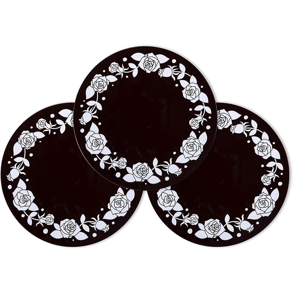 Alphamic Glass Stain Prevention Plate for IH Cooktops, IH Matte Brown, Approximately 22cm in Diameter, Non-stick, Scratch-proof, Easy-to-understand energizing lamp, 2 pieces