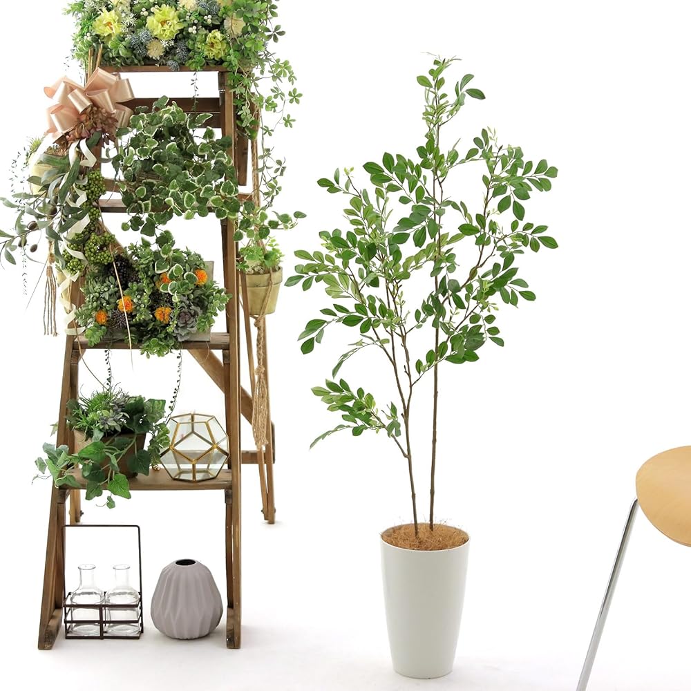[Official] Artificial Flowers.com Made in Japan Photocatalyst Fake Green "Sima Ash Height 110cm Width 40cm Depth 40cm" 3545