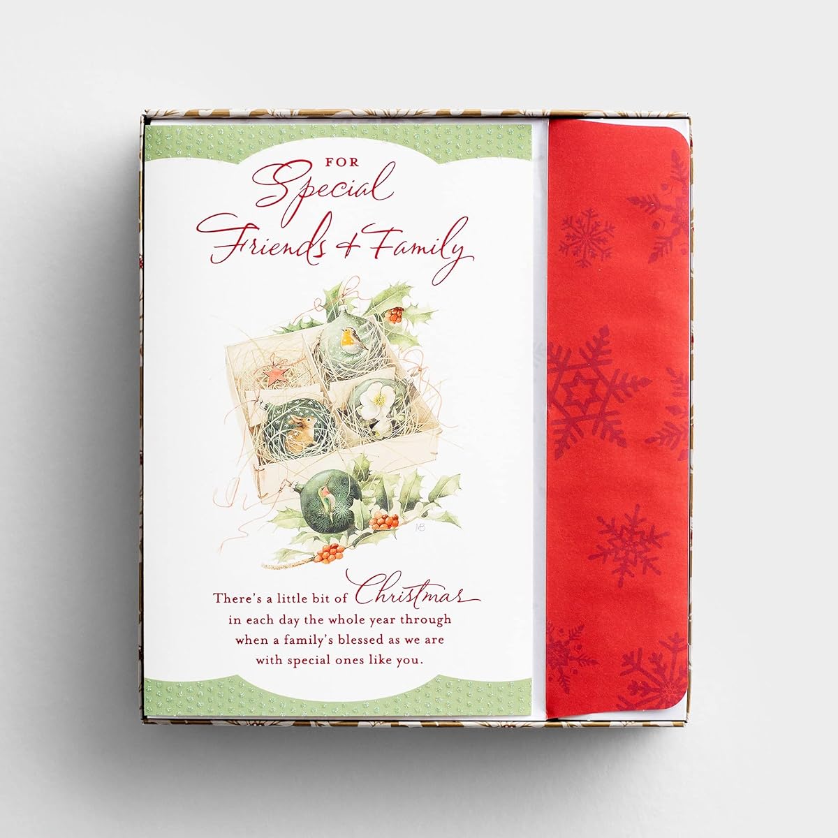 DaySpring - Marjolein Bastin - A Little Christmas for Friends and Family - 18 Christmas Premium Box Cards with Envelopes NLT