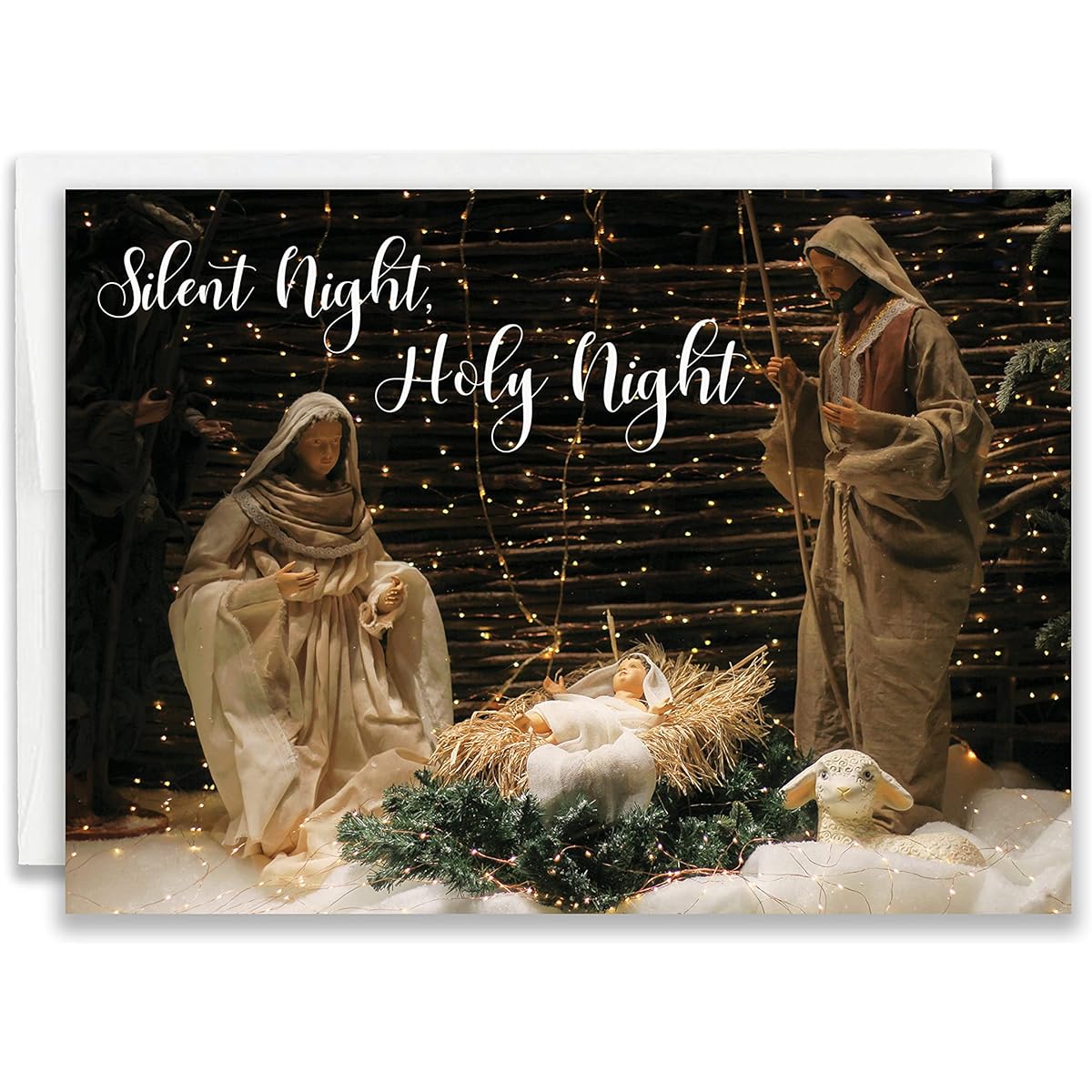 JBH Creations Religious Nativity Christmas Cards with Bible, Pack of 24