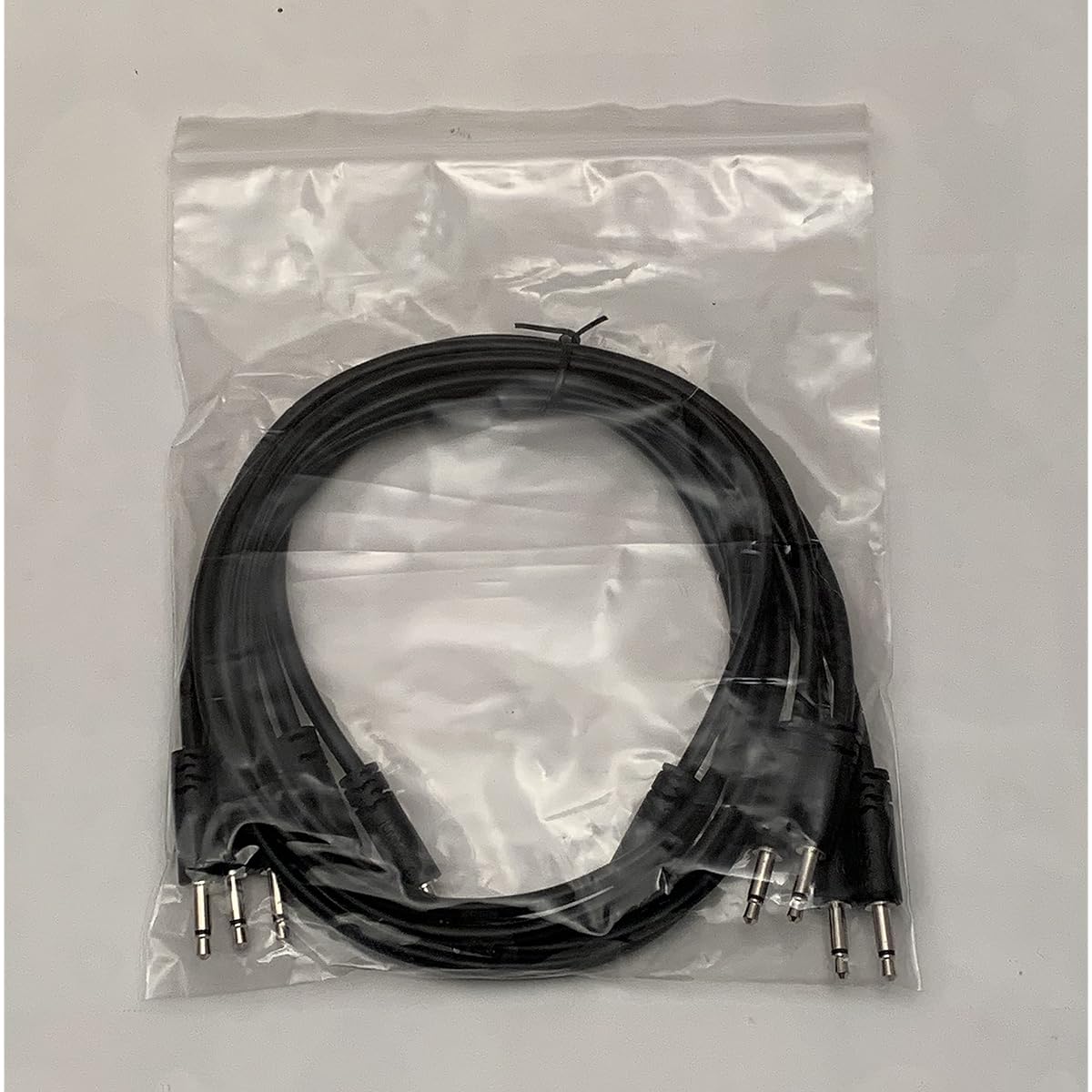 Luigis Modular Supply Spaghetti Urarack Patch Cables - 5 Pack Black Cables 24 (60cm)