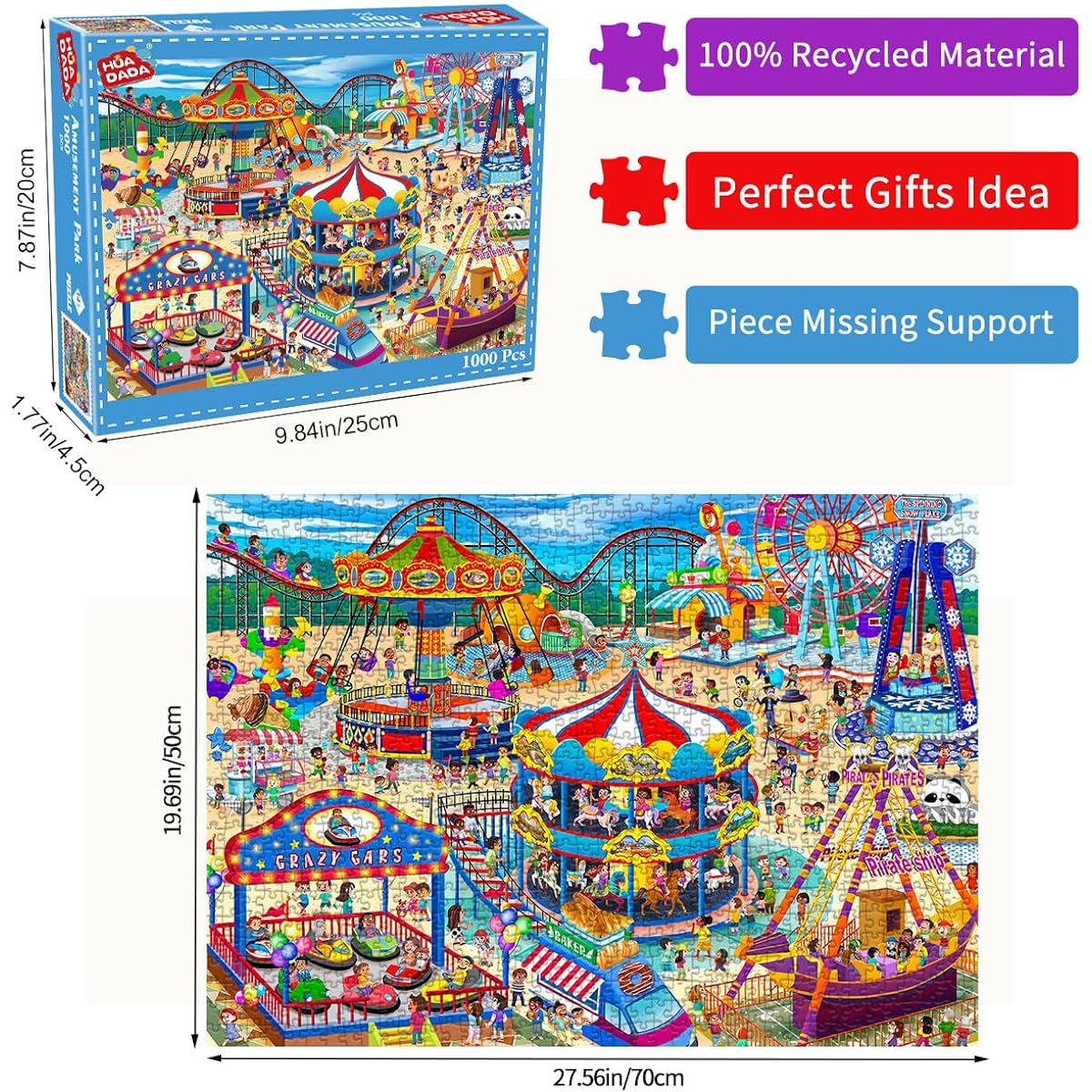 Jigsaw Puzzle for Adults 1000 Piece Puzzle for Adults 1000 Piece Puzzle 1000 Piece Amusement Park
