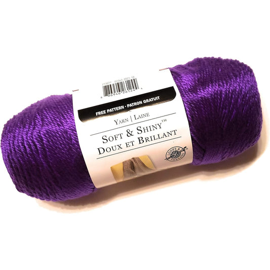 Loops & Threads Soft & Shiny Thread - 1 Skein - 6 oz - 311 Yards - Purple