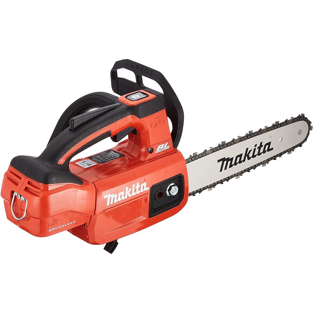 Makita Rechargeable Chainsaw Guide Bar 250mm Red 18V Battery Charger Sold Separately MUC254DZR