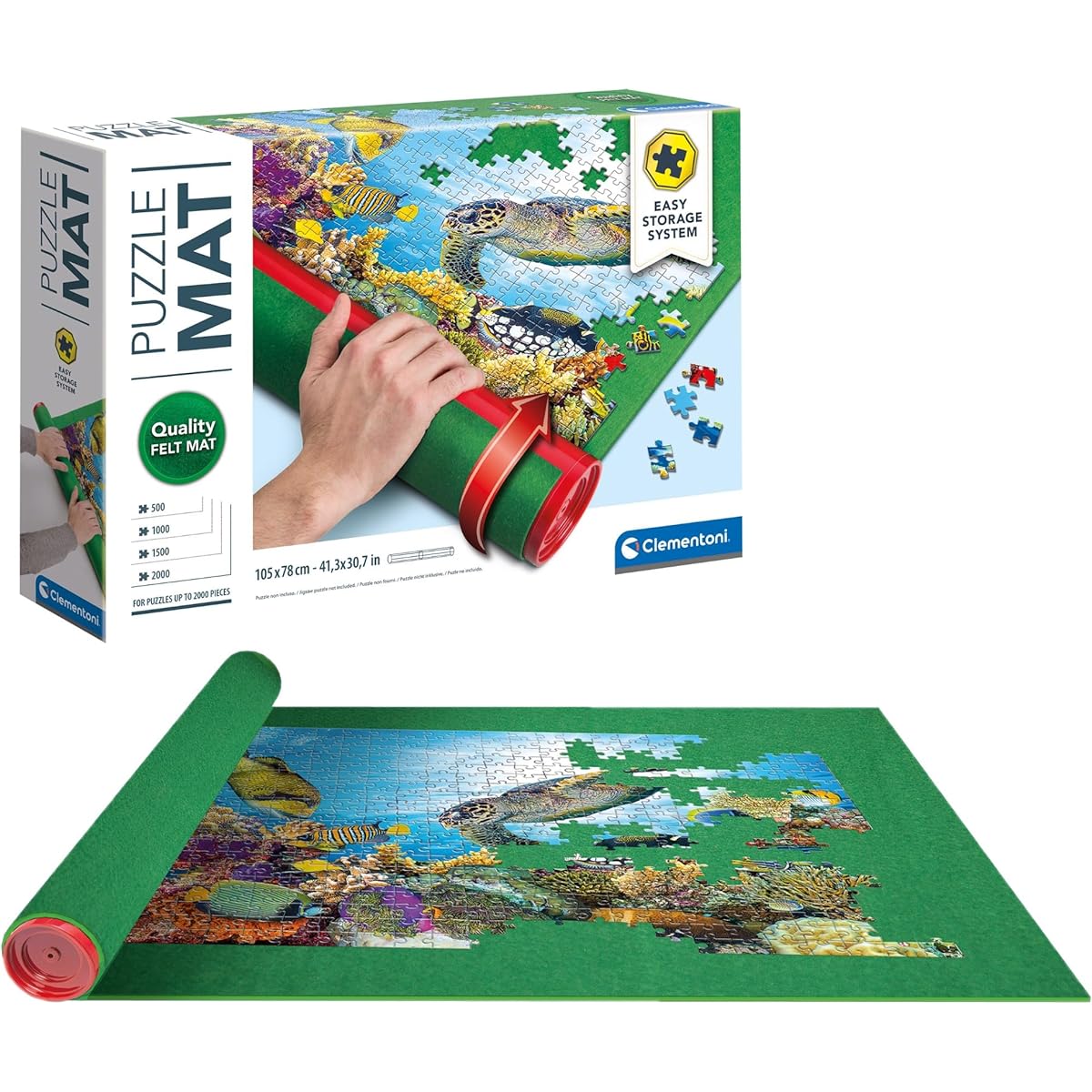Clementoni 30229 Clementoni-30229 Puzzle Mat, Multicolor