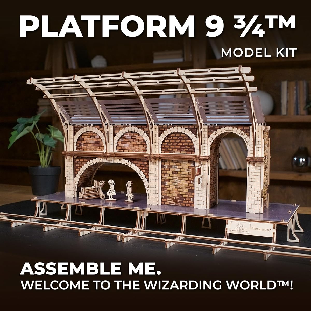 Ugears Harry Potter Platform 9 3/4 Wooden Puzzle No Glue Tools Required Adults 70230