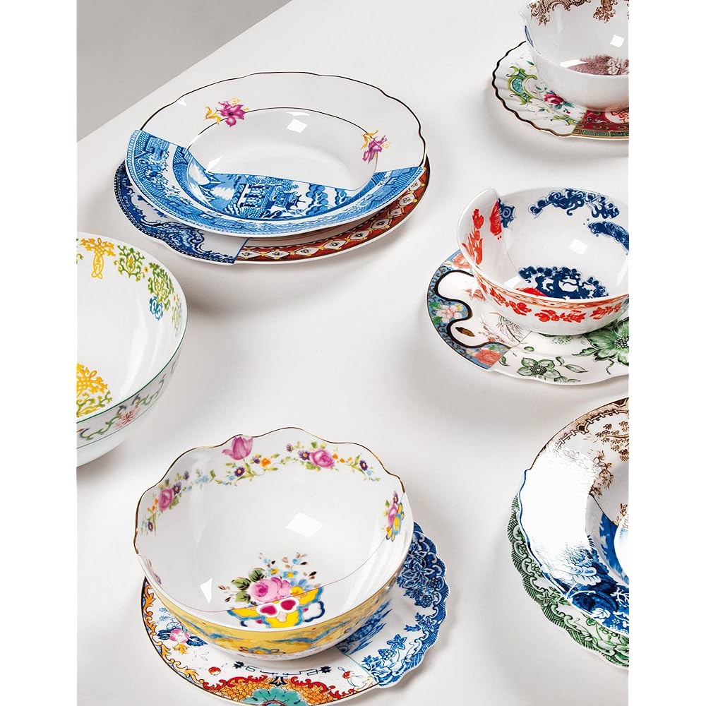 SELETTI Hybrid Bowl 25cm CECILIA φ25 x H4cm Western Style Overseas Style Stylish Cute Colorful Flashy Design Kitchen Dining Table Plate Tableware Bowl Bowl 124161
