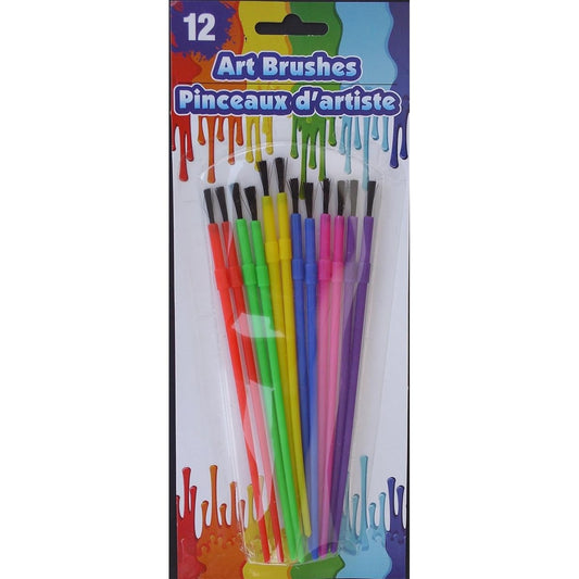 ART PAINT BRUSHES ALL PURPOSE for Children 12 brush set