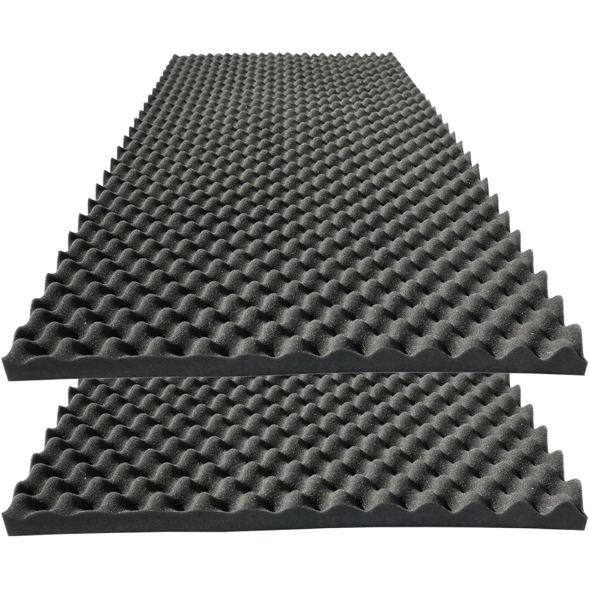 KTOESHEO 4 Pieces Egg Crate Foam Soundproof Foam (4P Black)