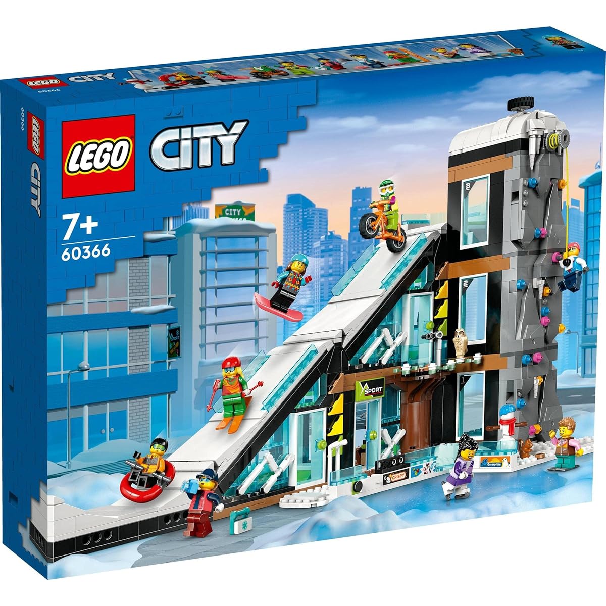 LEGO City Snow Sports Center Christmas Gift Christmas 60366 Toy Blocks Present City Building Boys Girls Age 7 and Up