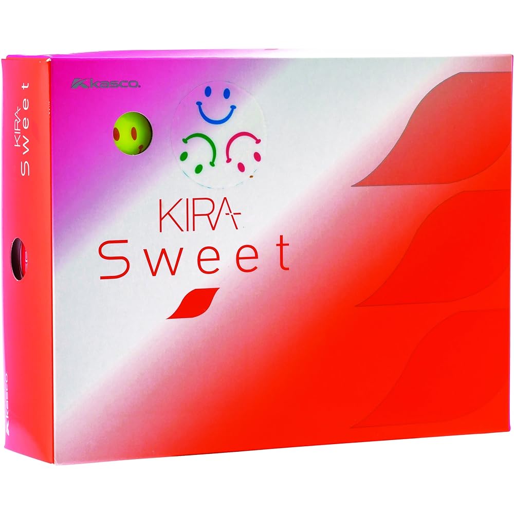 Kasco Golf Balls Women's KIRA SWEET Character Mark 1 Dozen (12 Pieces)