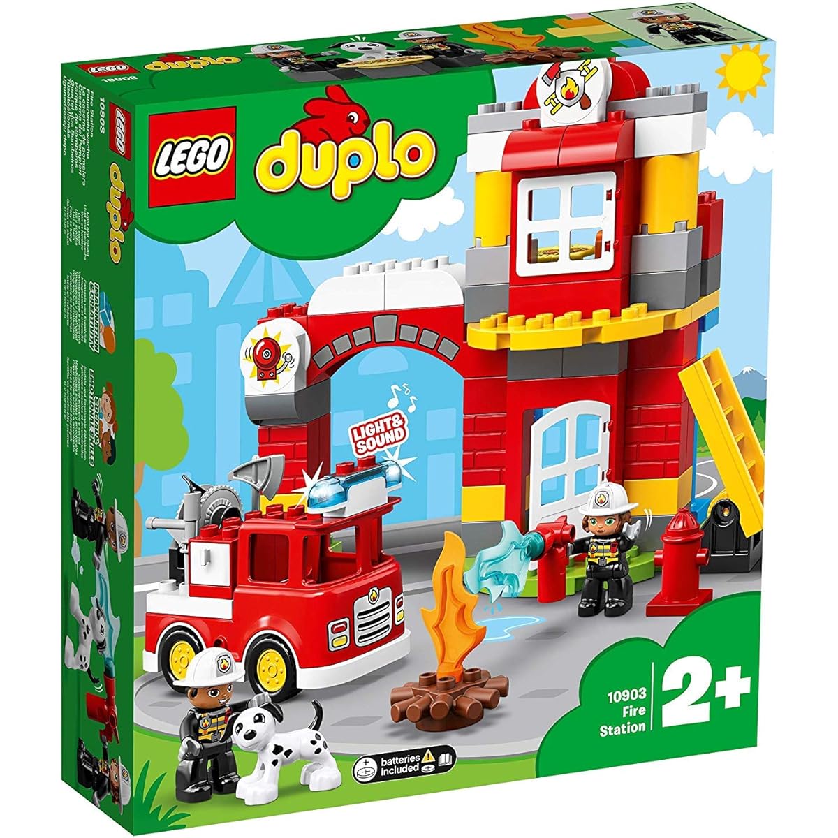 LEGO Duplo Lights Up! Sounds! Fire Engine and Fire Station 10903