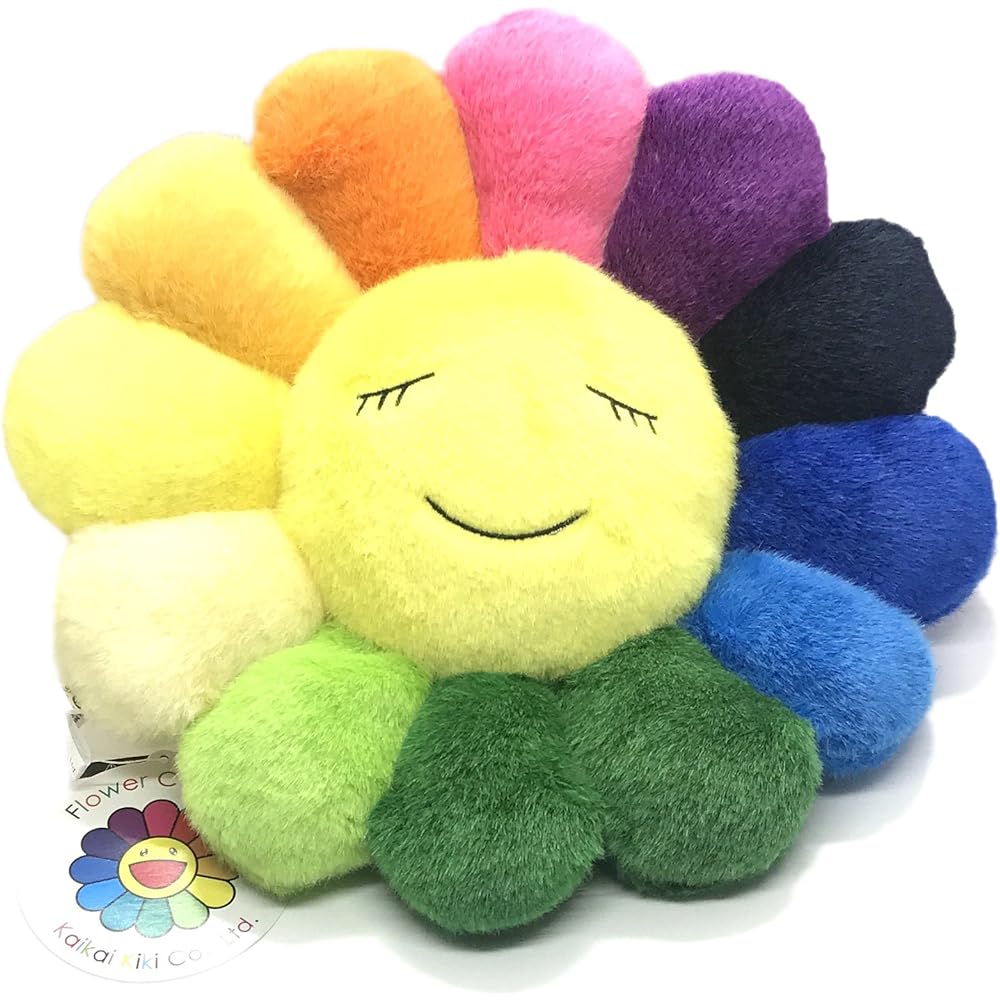 Kaikai Kiki Flower Cushion 30cm Rainbow