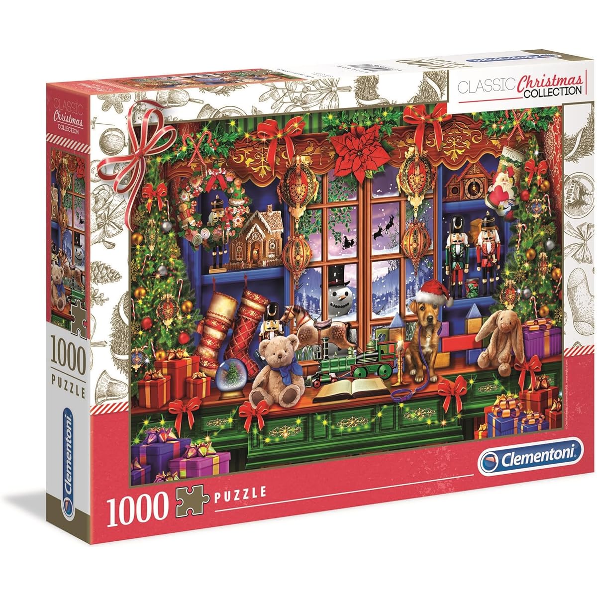 Clementoni 39581 Collection-Ye Old Shop 1000 Piece Christmas Italian Adult Puzzle Multicolor