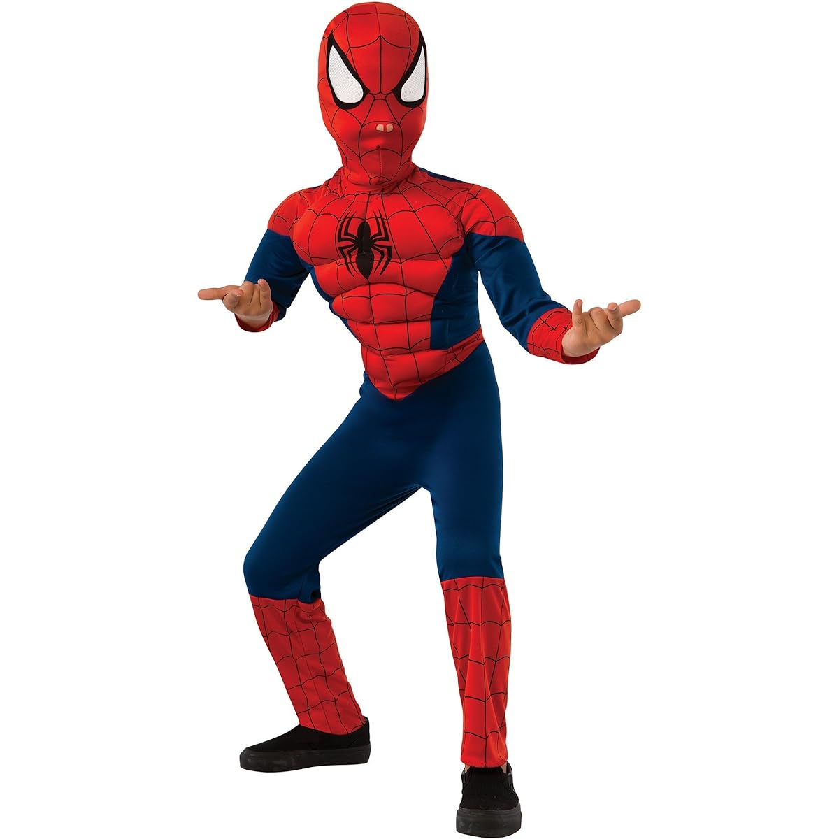 Ultimate Spider-Man Muscle Chest Kids Costume Ultimate Spider-Man Muscle Chest Kids Costume Halloween Size: Medium (8-10)