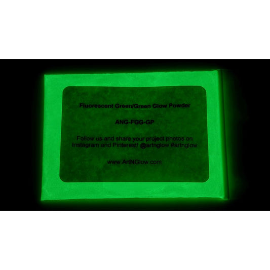 Glow in The Dark Pigment Powder - 240g (8oz) - Neutral and Fluorescent Colors (Fluorescent Green)