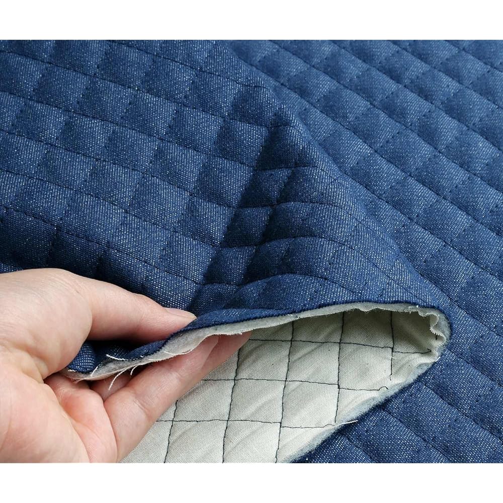 Nippon Chuko NBK Denim Fabric Quilting Type 8oz 108cm Width x 1m Cut A Blue Q5080-A Crafts/Handmade Supplies