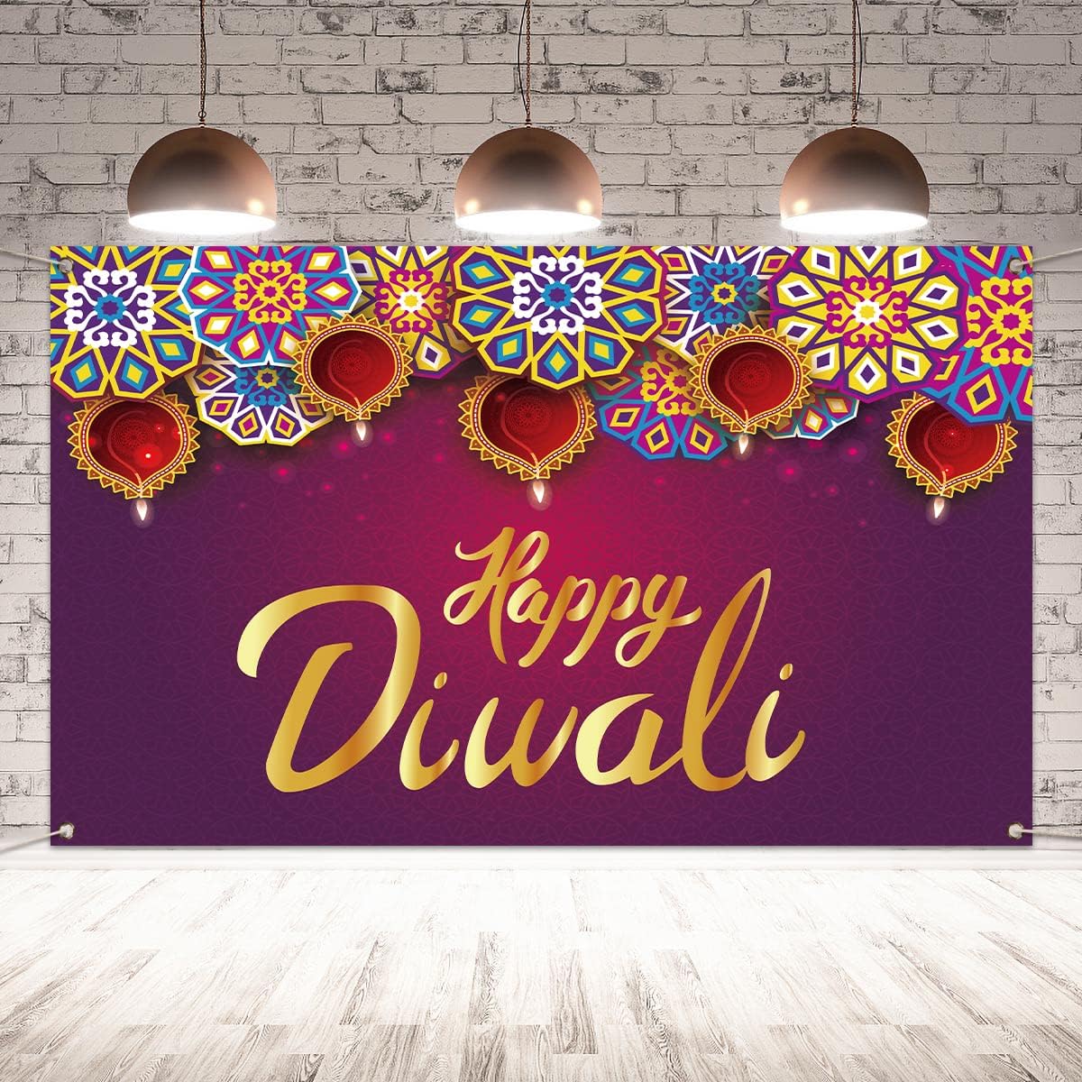 Diwali Decorations Diwali Decor Diwali Backdrop for Photography Happy Diwali Banner Indian Diwali Decorations Home Party Supplies