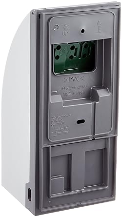 Panasonic WK4702S Smart Grounded Waterproof Outlet with Cover, Simple Key, Preventive Type, Earth Terminal Type, For Both Exposed and Recessed Use, White Silver