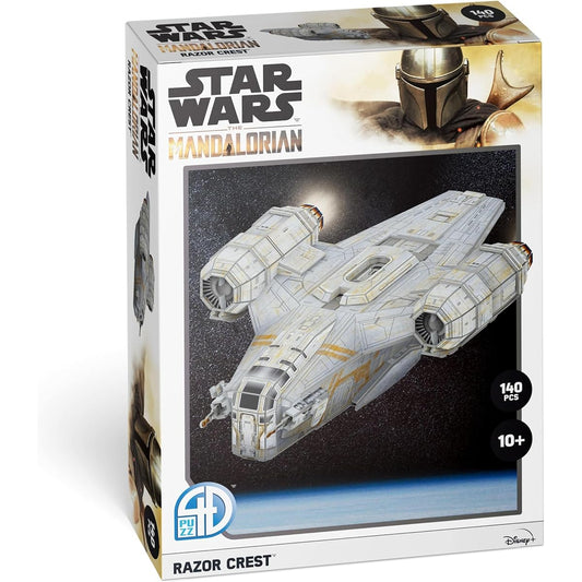 4D Cityscape Star Wars 3D Paper Model Kit (Mandalorian Razor Crest)