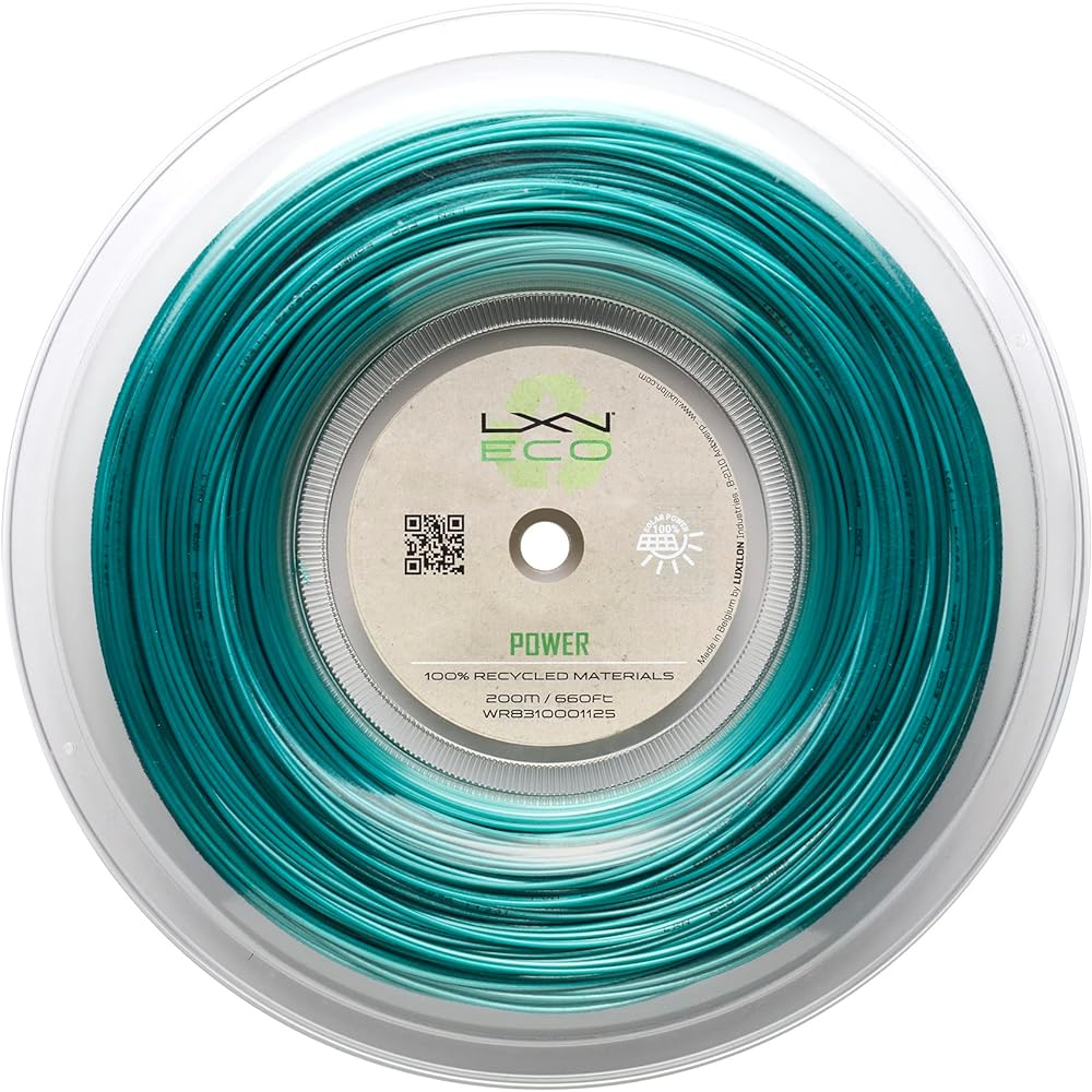 LUXILON Tennis String Gut ECO POWER/ECO ROUGH Single Reel (200m) 100% Recycled Material