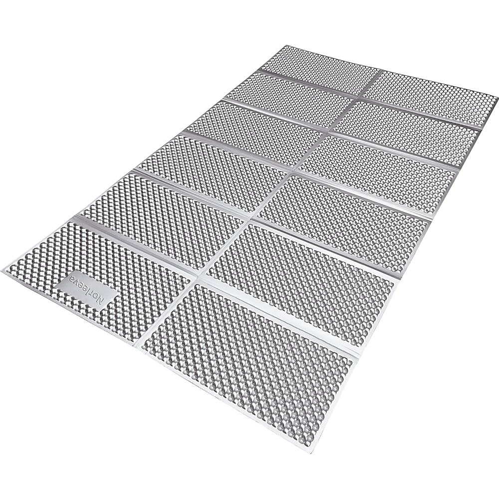 Norleeva Camping Mat Double Size Leisure Sheet Aluminum Outdoor Mat Foam Mat Double with Storage Bag (Olive)