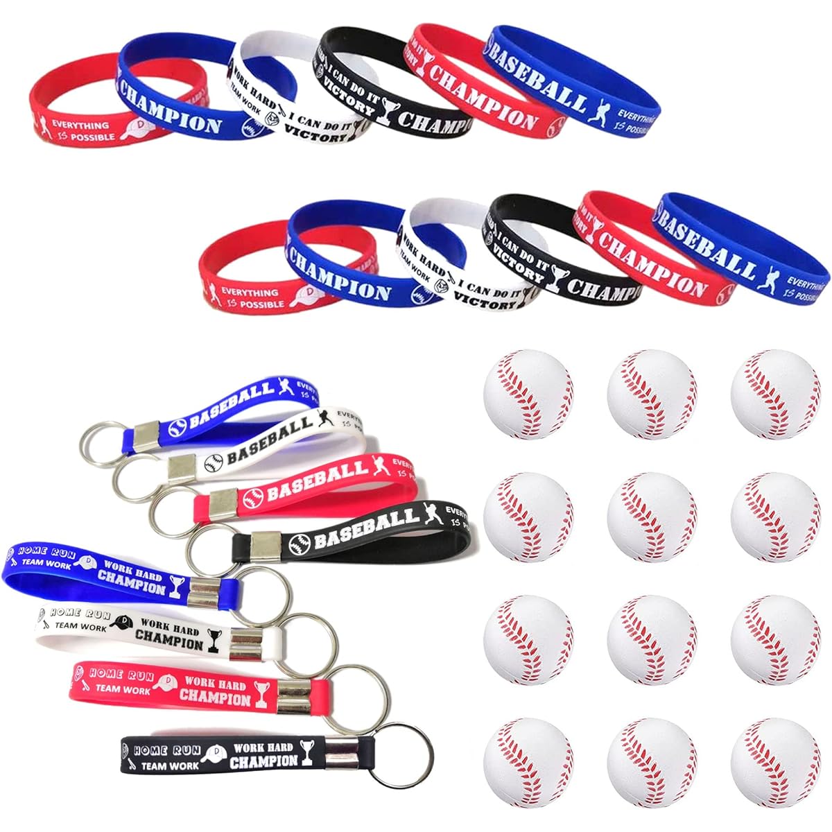 CupaPlay Baseball Party Favors 36 Piece Set Personalized Sports Gifts Party Supplies Carnival/Events/Gifts/Prizes