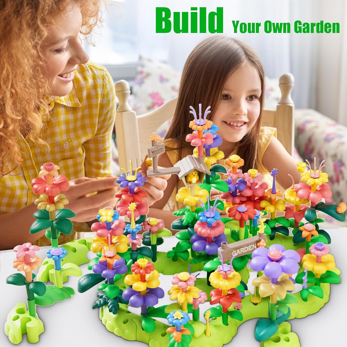 Genlestrus Garden Flower Building Set, HY-813-84