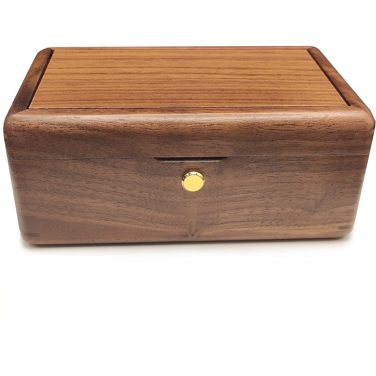 Music Box Jewelry Box Wooden Music Box Photo Album Frame (Song: You are my sunshine, Walnut)