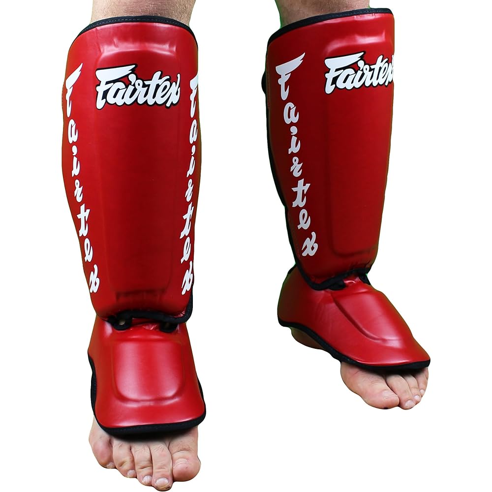 Fairtex Twister Shin Guard Red M size