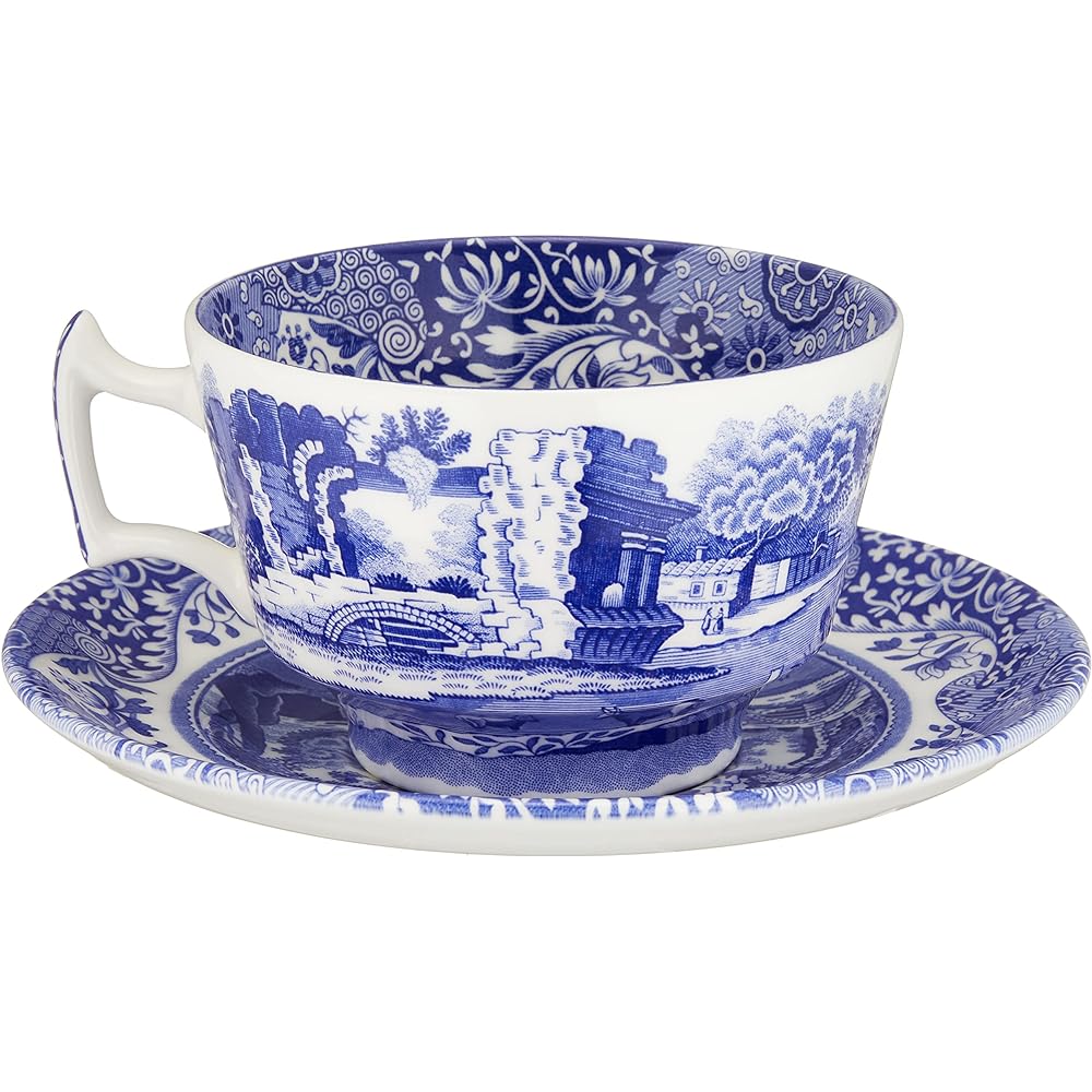 Spode Cup_Saucer Blue Morning 280ml Blue Italian BLI1260