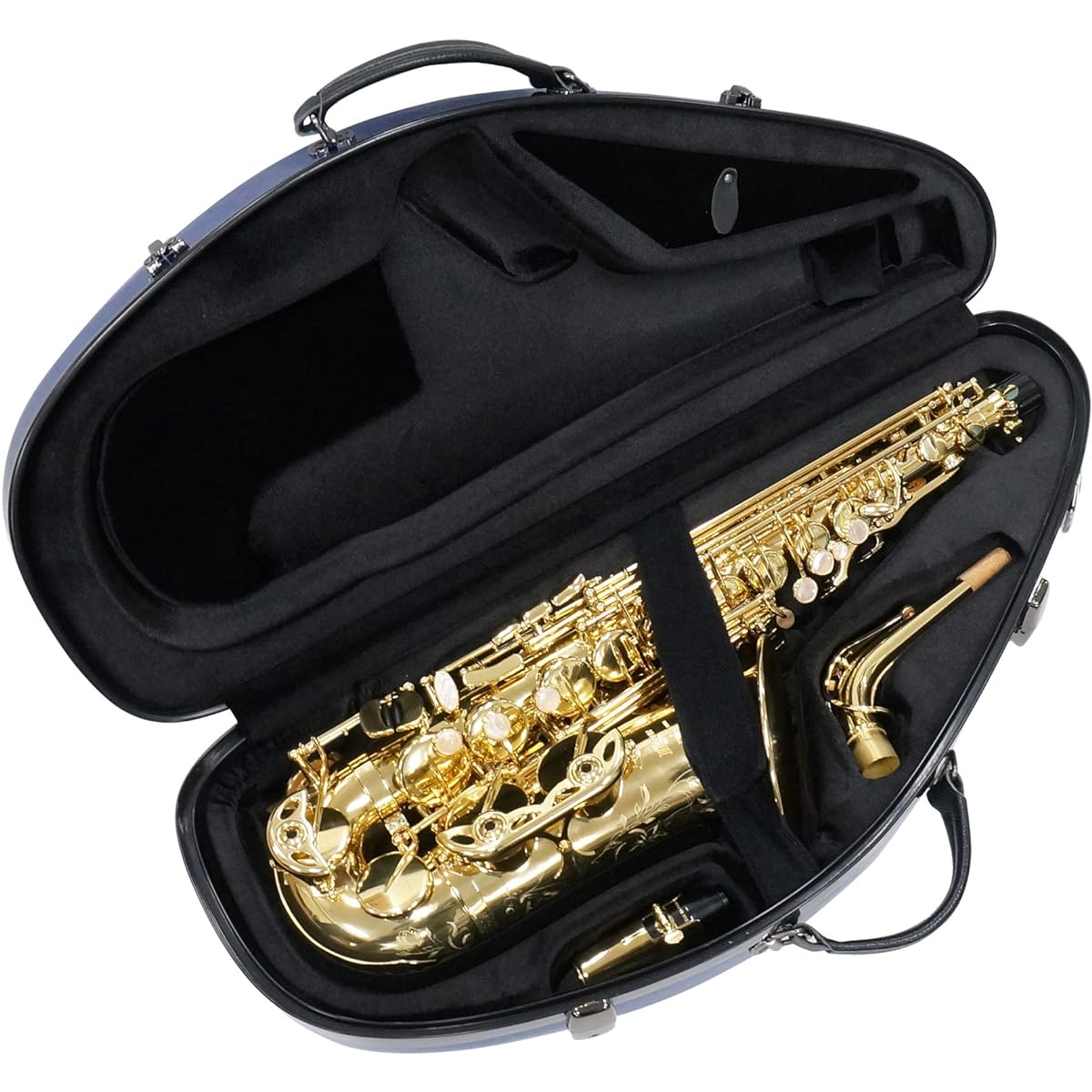 Vivace Alto Saxophone Case Polycarbonate Exterior Color: Black