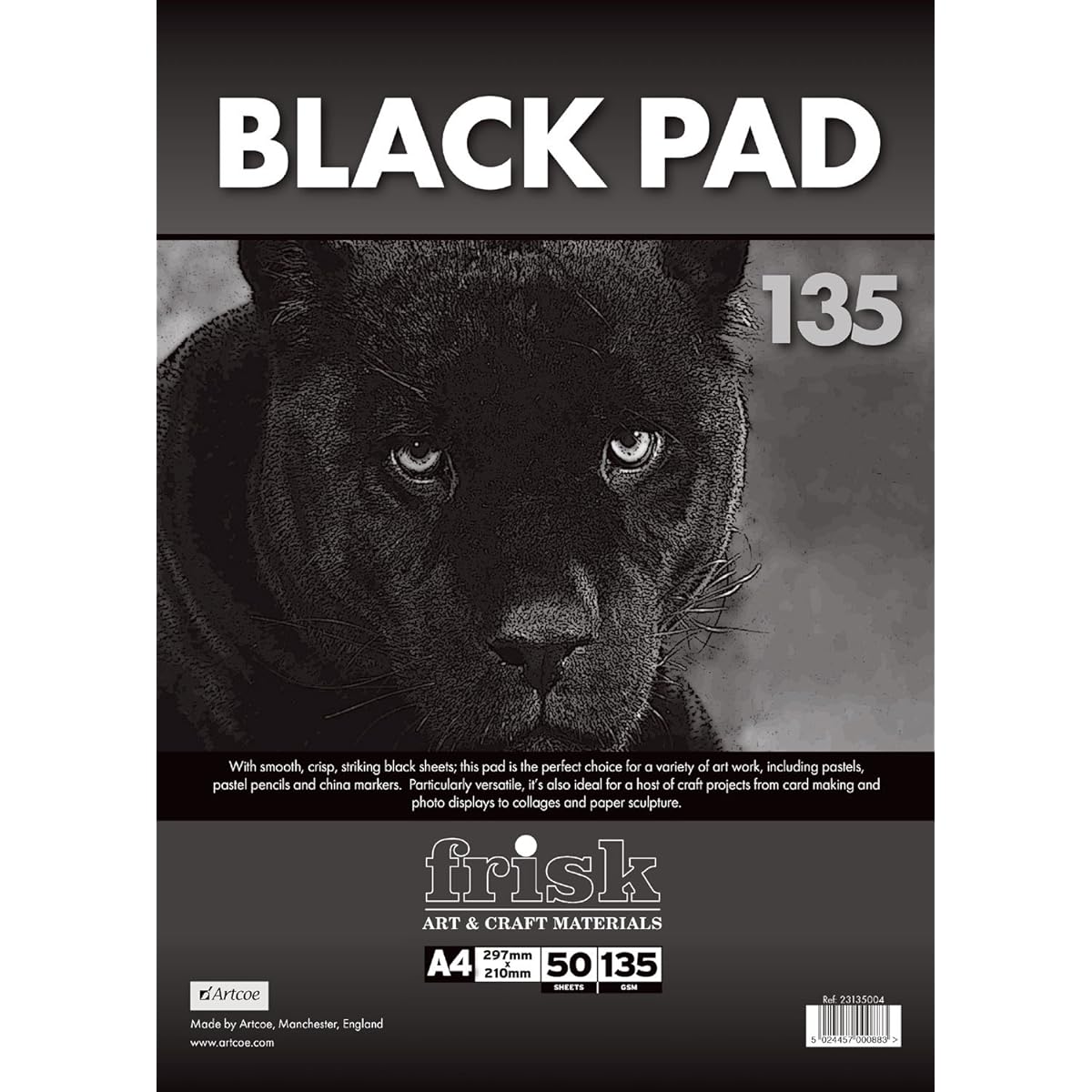 Frisk Black Pad 135gsm A4 50s