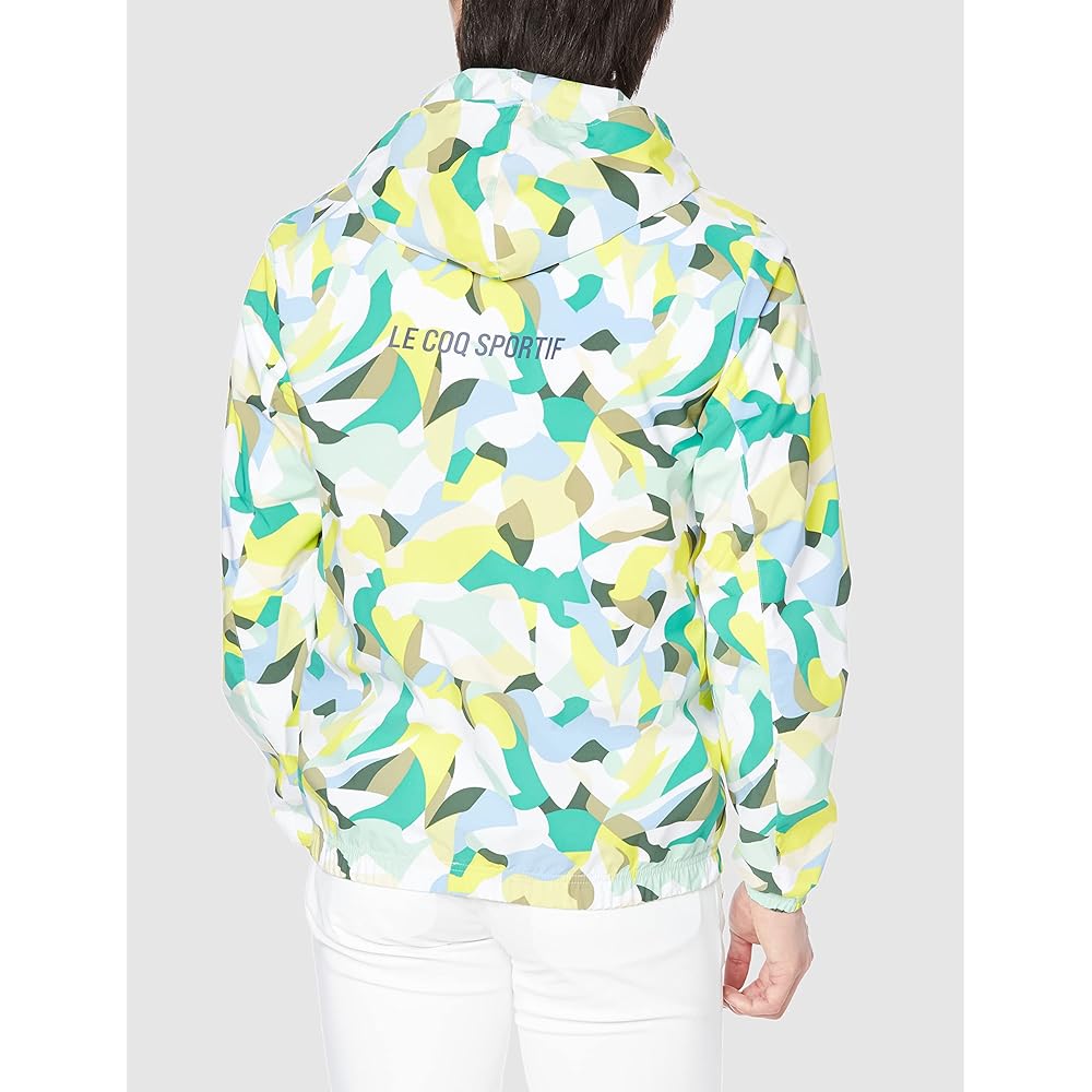 [Le Coq Sportif] Men's Blouson Water Repellent Windproof Stretch Lufform All-over Pattern Golf QGMVJK01