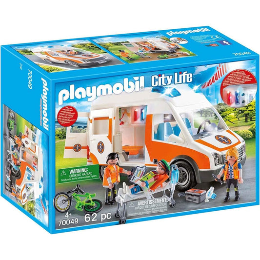 Playmobil 70049 City Life Ambulance with Light and Sound Multi-Coloured