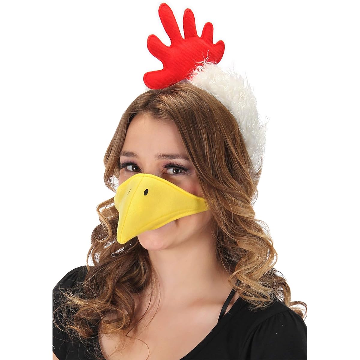 elope Chicken Headband and Beak Costume Accessory Kit