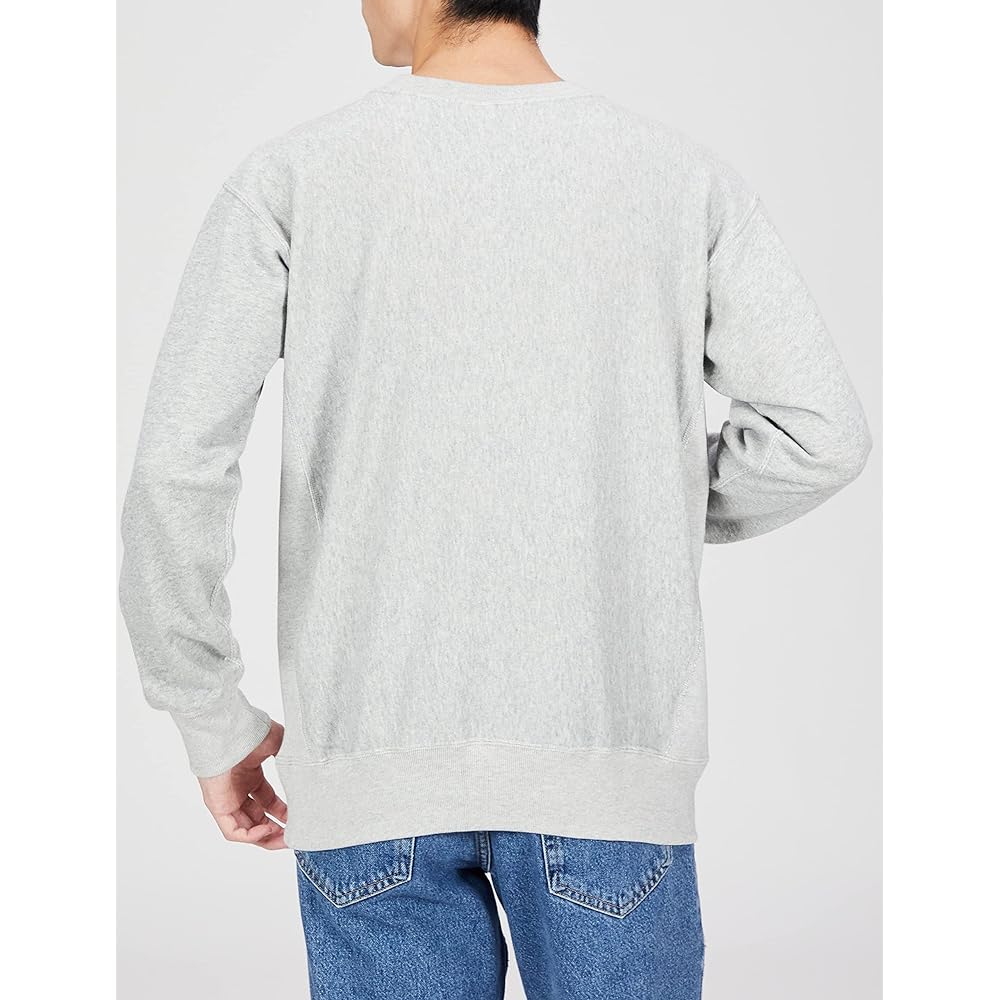 [Champion] Sweatshirt, Long Sleeve, Fleece, 100% Cotton, 10oz, One Point Logo Embroidery, Reverse Weave(R) Crew Neck Sweatshirt, C3-T016 Men's