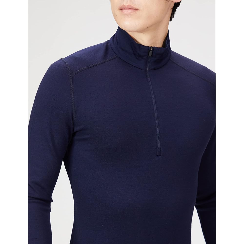 [Ice Breaker] Long Sleeve Cut and Sew Men's 260 Tech Long Sleeve Half Zip IX26222 Merino Wool Humidity Control Temperature Controlling Deodorizing Effect