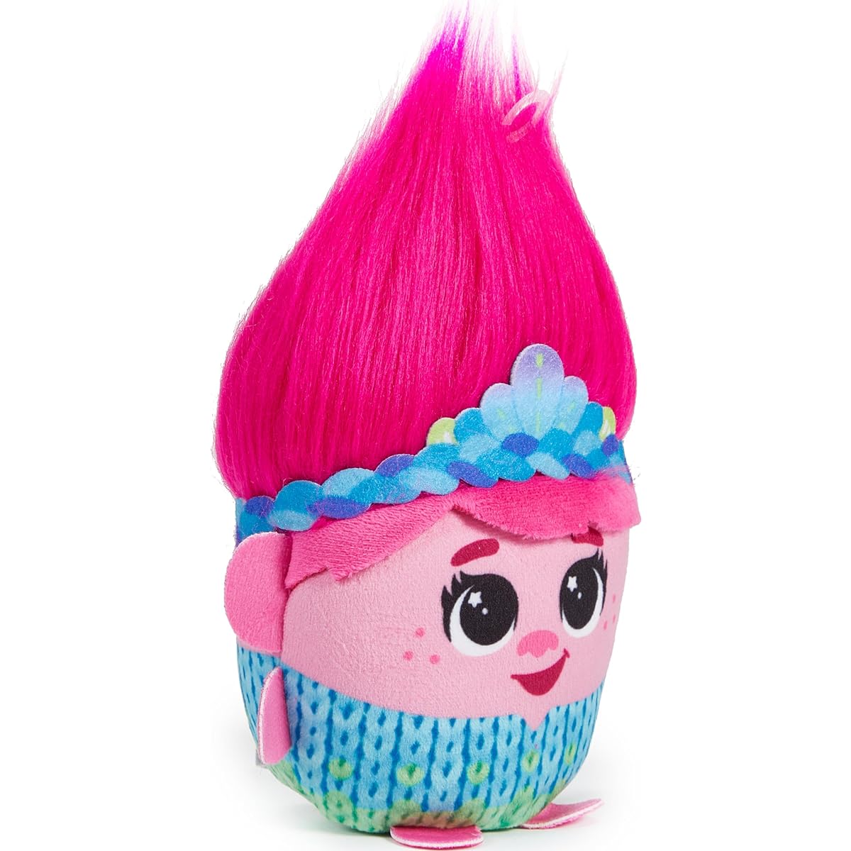 Mattel DreamWorks Trolls Band Together Harmony Mixer Queen Poppy Plush with Sound 6" Character Soft Doll Movie-Inspired Interactive Harmonizing, HNT41