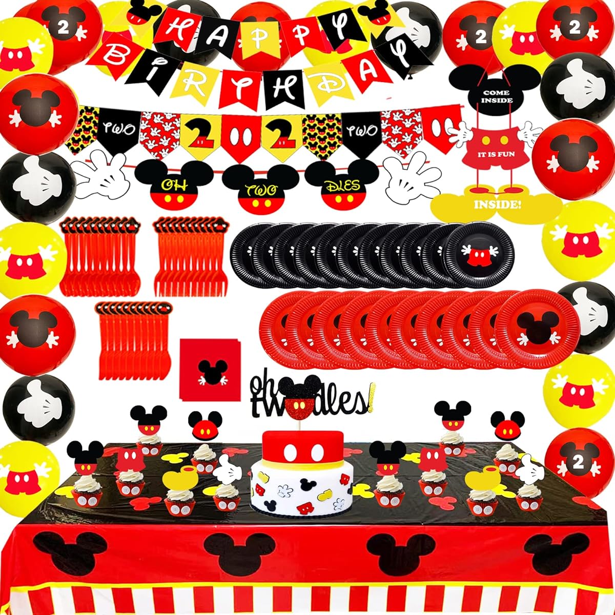 Mickey Mouse Party Supplies 2nd Birthday