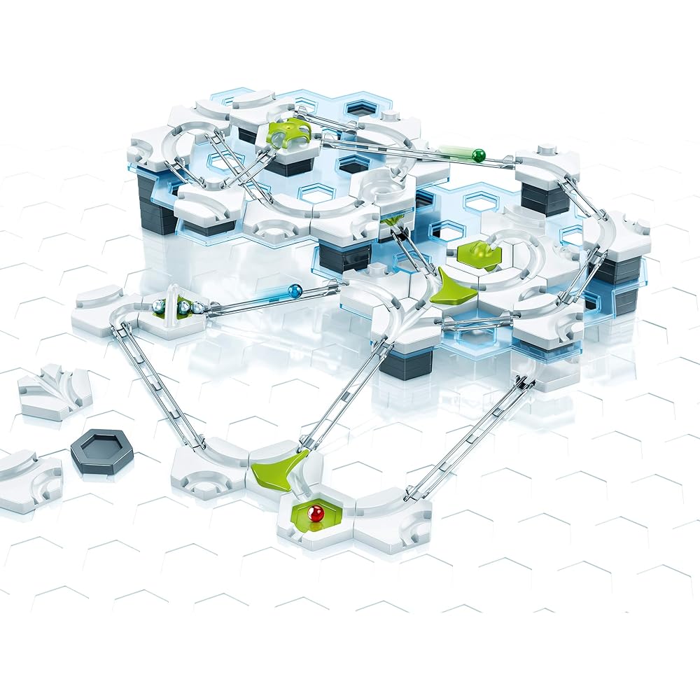Ravensburger GraviTrax Starter Set 124 Pieces 26087 4 [Genuine Imported] Instruction manual, assembly plan manual & assignment collection included