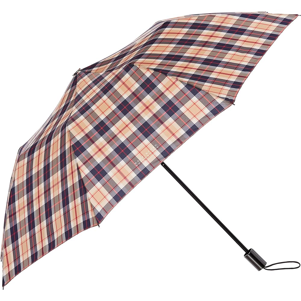 [Macintosh Philosophy] Yarn-dyed Chock Barbrera Umbrella Easy Folding Umbrella Lightweight Gift Men Women 10684-01